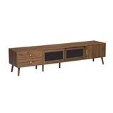 Modern Glass-Doors TV Stand | OROA