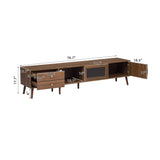 Modern Glass-Doors TV Stand | OROA
