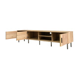 78" Natural Modern TV Stand | OROA