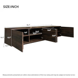 Modern European furniture - 78" Solid Wood Modern Media Unit - www.oroa.com