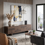 Modern European furniture - 78" Solid Wood Modern Media Unit - www.oroa.com