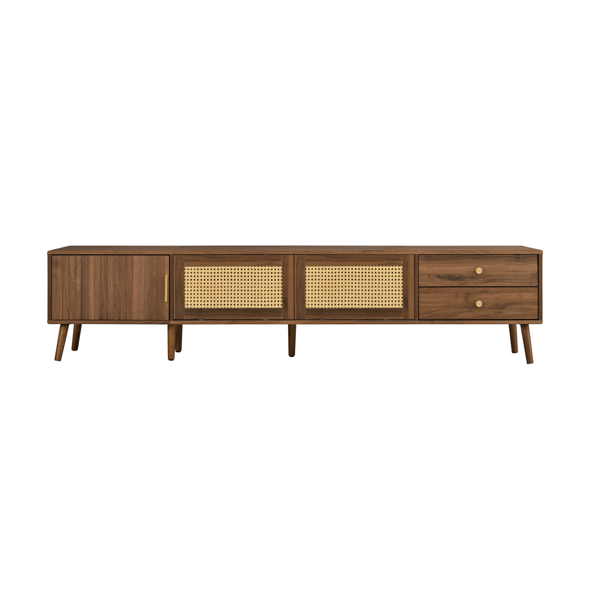 Modern Rattan Doors TV Stand | OROA