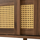 Modern Rattan Doors TV Stand | OROA