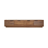 Walnut Fluted Modern Media Unit | OROA
