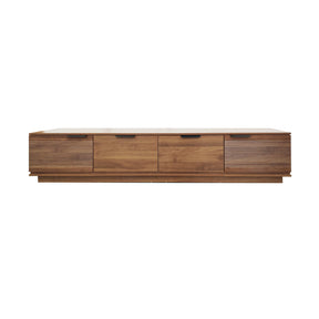 Modern European furniture - Walnut Fluted Modern Media Unit - www.oroa.com