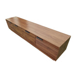 Walnut Fluted Modern Media Unit | OROA