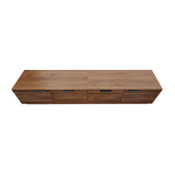 Walnut Fluted Modern Media Unit | OROA
