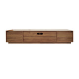 Walnut Fluted Modern Media Unit | OROA