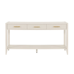 Beige Wooden Console Table - OROA - view 1