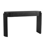 Black Natural Wood Console Table | OROA