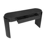 Black Natural Wood Console Table | OROA