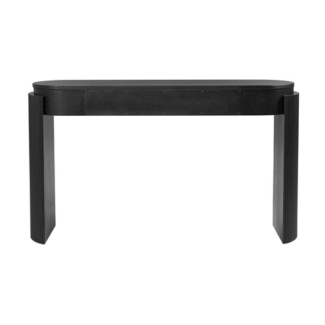 Black Natural Wood Console Table | OROA