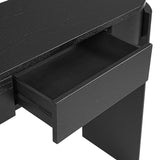 Black Natural Wood Console Table | OROA