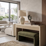 Apricot Rustic Wood Console Table | OROA
