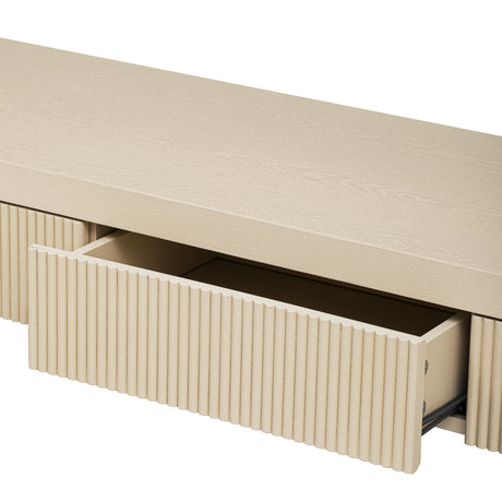 Apricot Rustic Wood Console Table | OROA