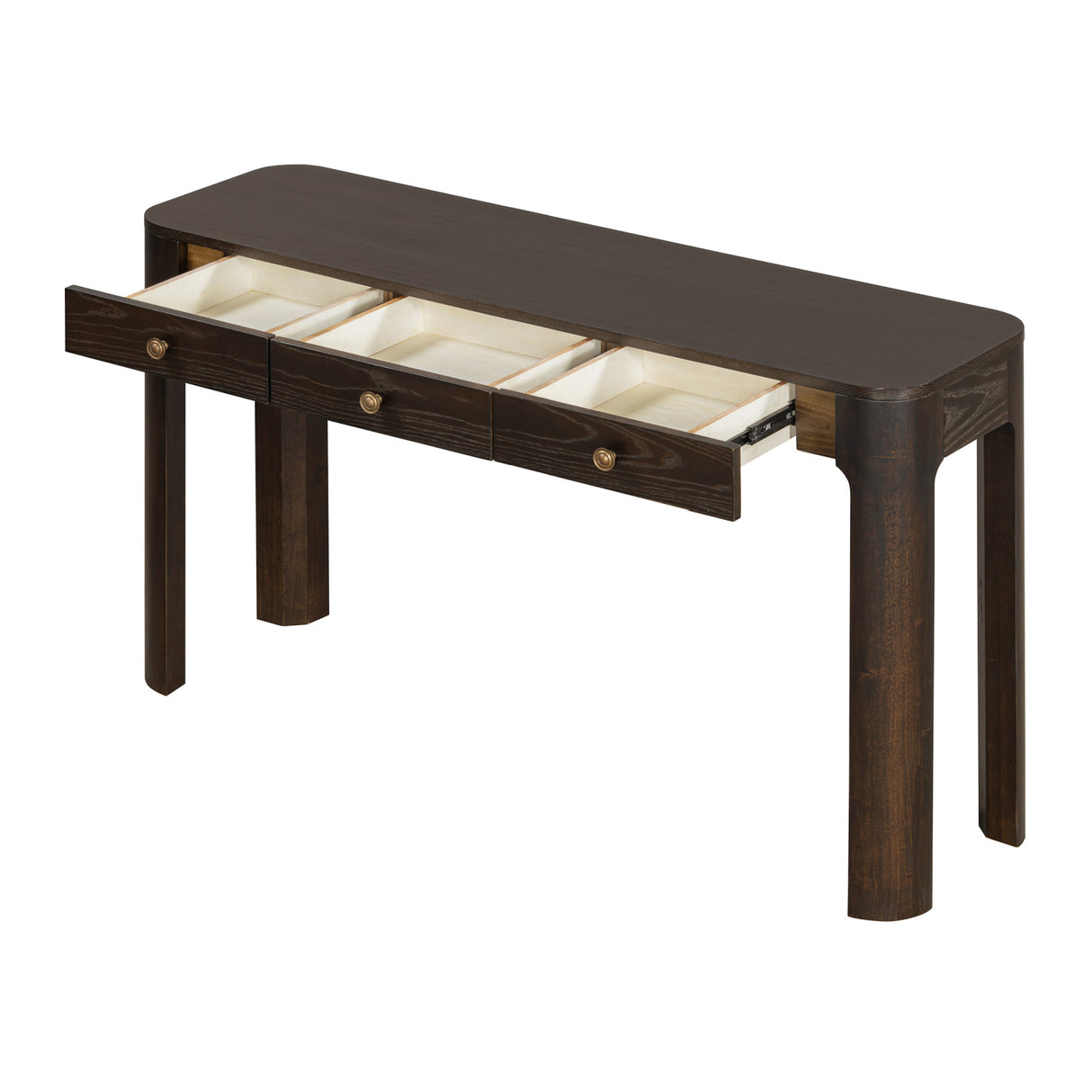 Espresso 3-Drawer Console Table | OROA