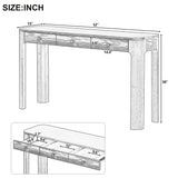 Espresso 3-Drawer Console Table | OROA