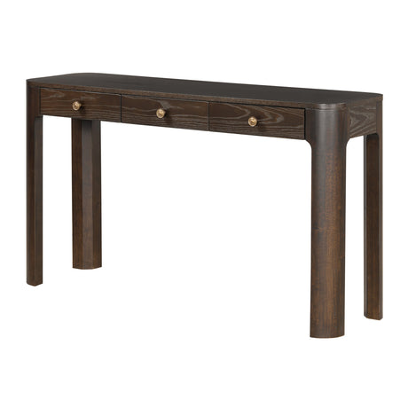 Espresso 3-Drawer Console Table | OROA