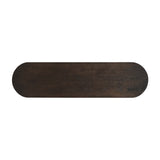 Rustic Console Table with Fluted Legs by OROA