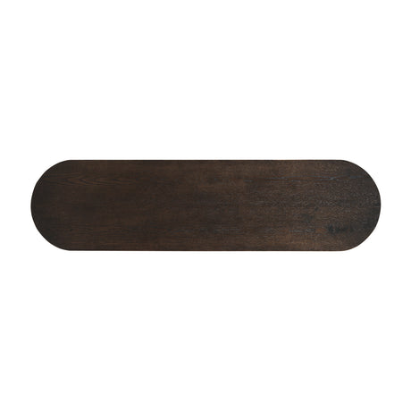 Rustic Console Table with Fluted Legs by OROA