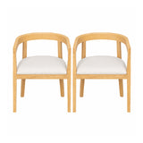 Modern European furniture - Curved Back Upholstered Dining Chairs (2) - www.oroa.com