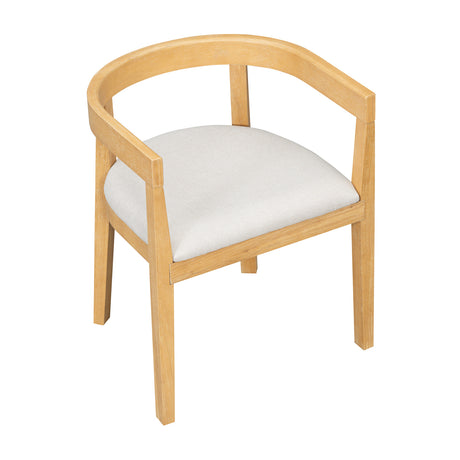 Modern European furniture - Curved Back Upholstered Dining Chairs (2) - www.oroa.com