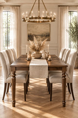 Modern European furniture - Walnut Wood Rectangular Dining Table  - www.oroa.com