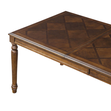 Modern European furniture - Walnut Wood Rectangular Dining Table  - www.oroa.com