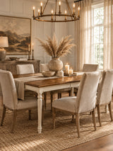 Modern European furniture -Solid Wood Rectangular Dining Table  - www.oroa.com