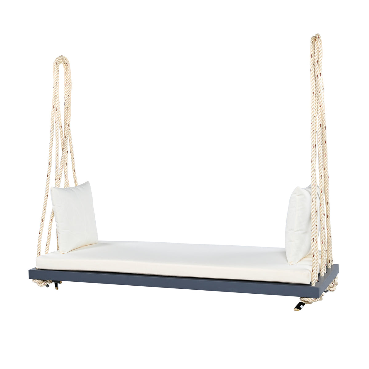 TOPMAX Wooden Swing Bench with Cushion & Pillows | OROA