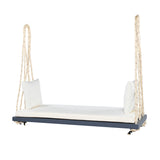 TOPMAX Wooden Swing Bench with Cushion & Pillows | OROA