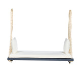 TOPMAX Wooden Swing Bench with Cushion & Pillows | OROA