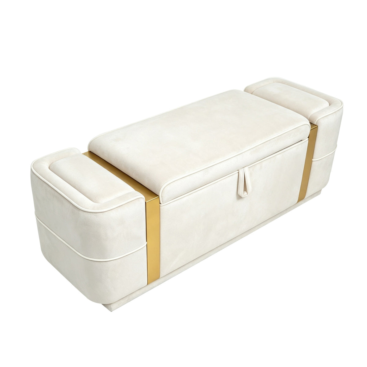 Modern Storage Bench Upholstered Ottoman | OROA