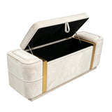 Modern Storage Bench Upholstered Ottoman | OROA