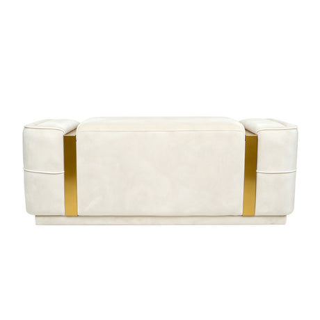 Modern Storage Bench Upholstered Ottoman | OROA