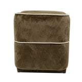 Brown Modern Upholstered Storage Bench | OROA