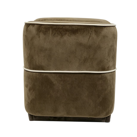 Brown Modern Upholstered Storage Bench | OROA