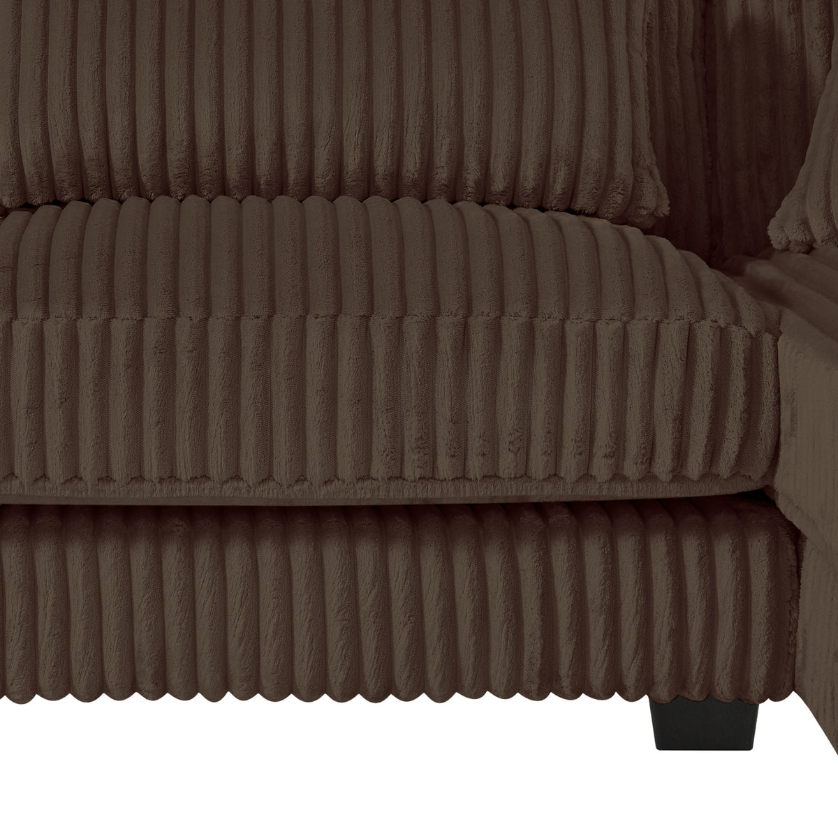 Corduroy Upholstered U-shaped Sectional Sofa | OROA