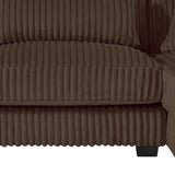 Corduroy Upholstered U-shaped Sectional Sofa | OROA