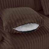Corduroy Upholstered U-shaped Sectional Sofa | OROA