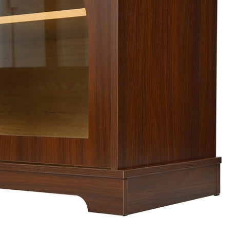 Semi-Arched Glass Doors TV Stand | OROA