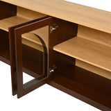 Semi-Arched Glass Doors TV Stand | OROA