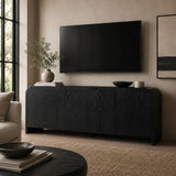 Modern European furniture - Luxury Curved Edge TV Stand - www.oroa.com