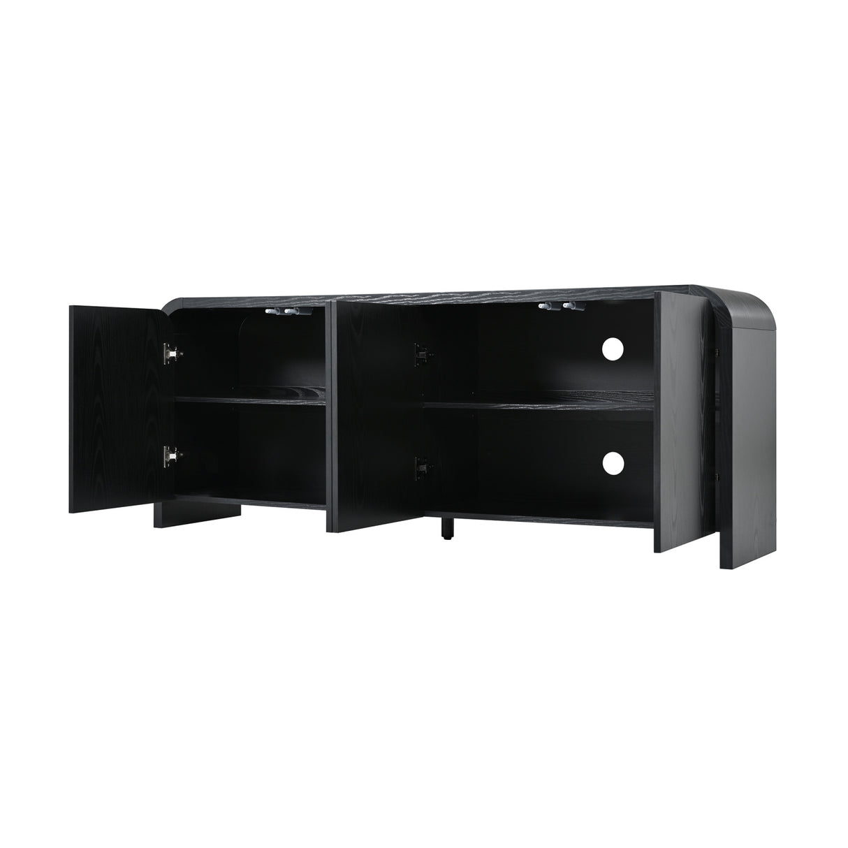 Modern European furniture - Luxury Curved Edge TV Stand - www.oroa.com