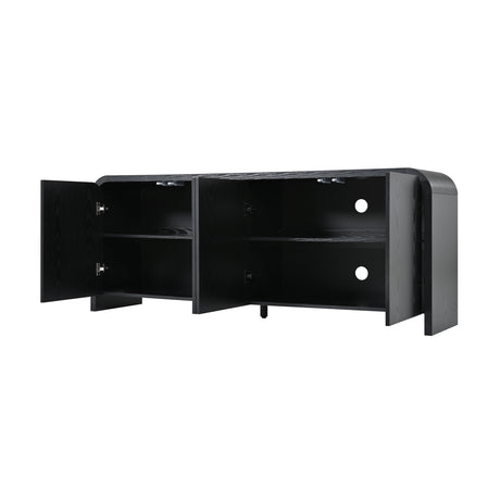 Modern European furniture - Luxury Curved Edge TV Stand - www.oroa.com
