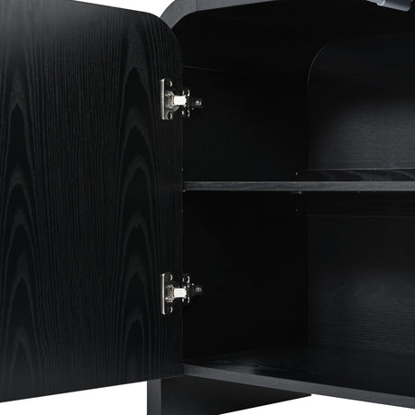 Modern European furniture - Luxury Curved Edge TV Stand - www.oroa.com