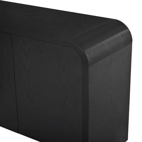 Modern European furniture - Luxury Curved Edge TV Stand - www.oroa.com