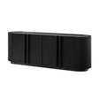 Modern European furniture - Fluted Tambour-Style Door TV Stand - www.oroa.com