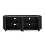 Fluted Tambour-Style Door TV Stand | OROA