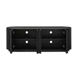 Modern European furniture - Fluted Tambour-Style Door TV Stand - www.oroa.com